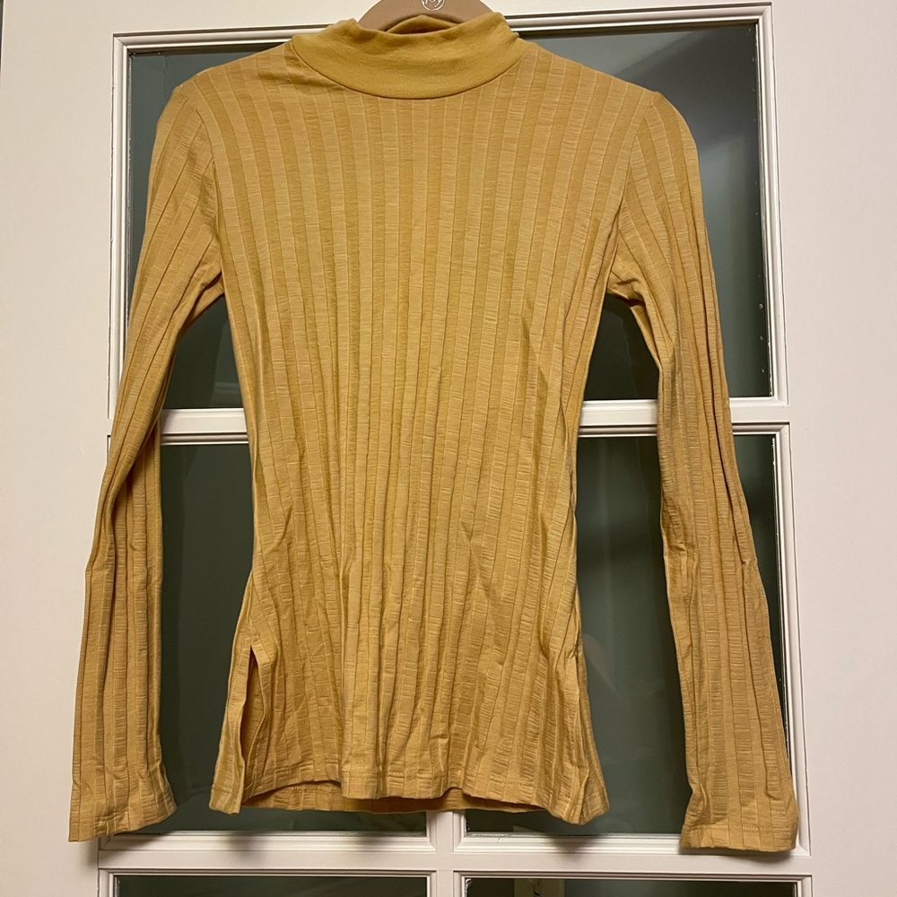 Jonathan Simkhai Sz XS Janelle cutout ribbed Tencel-blend jersey top